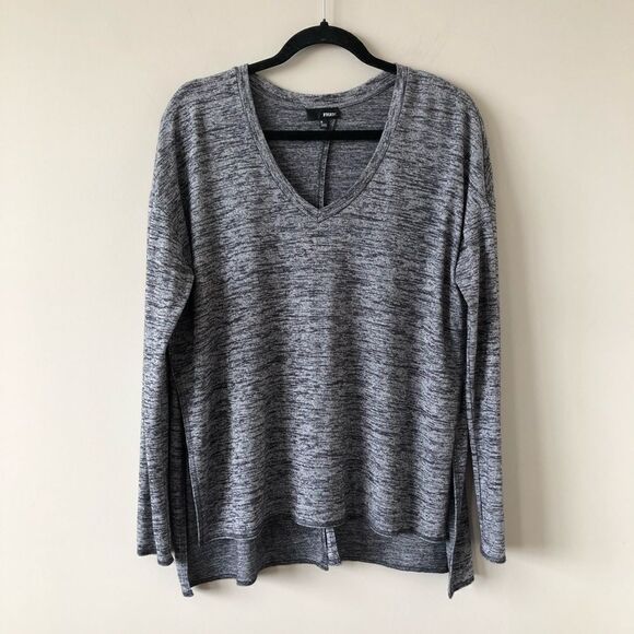 Wilfred Free Heather Grey Long Sleeve Split Back - Picture 1 of 8